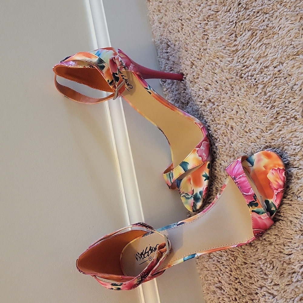 Floral high heels